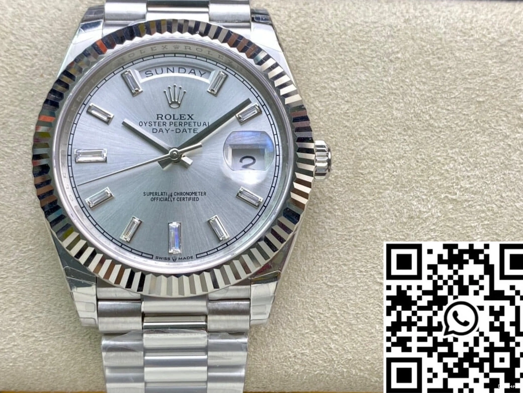 Factory Dial Day Date EW Silver Rolex M228239-0003 0207